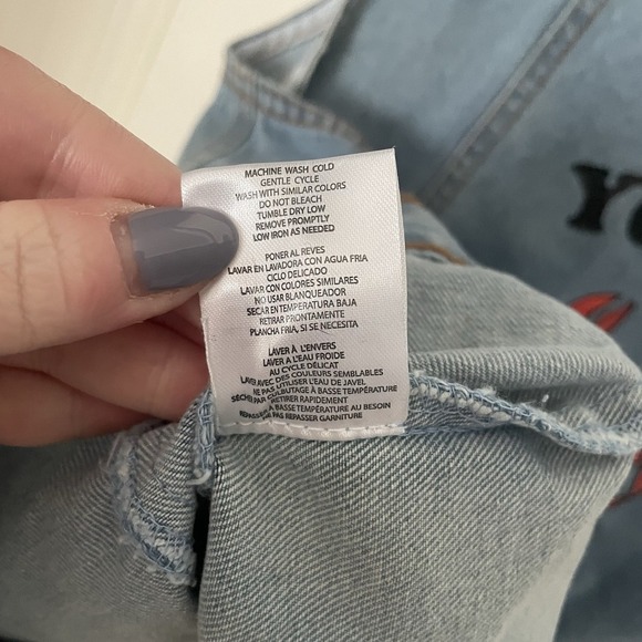 FRIENDS: Denim Jean Vest You're My Lobster Unisex Adult Size Large - Picture 8 of 8